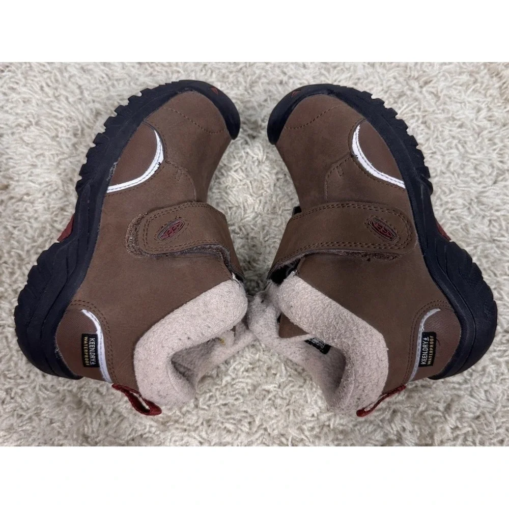 Keen Kids Kootenay II Waterproof Fleece Lined  Hook & Loop Ankle Boots Size 11